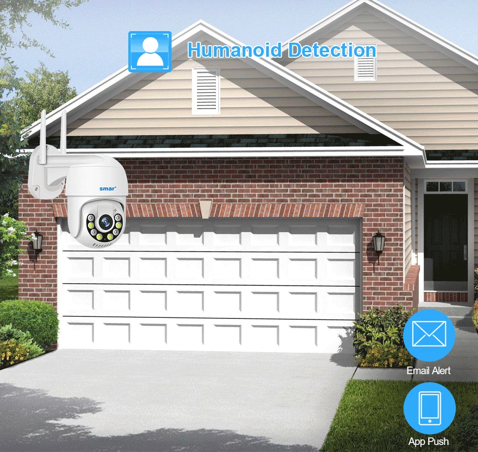 Smar 8CH NVR 5MP Wireless Camera Kit Ai Humman Detect Outdoor 3MP PTZ WiFi Night Vision CCTV Security Surveillance System ICsee