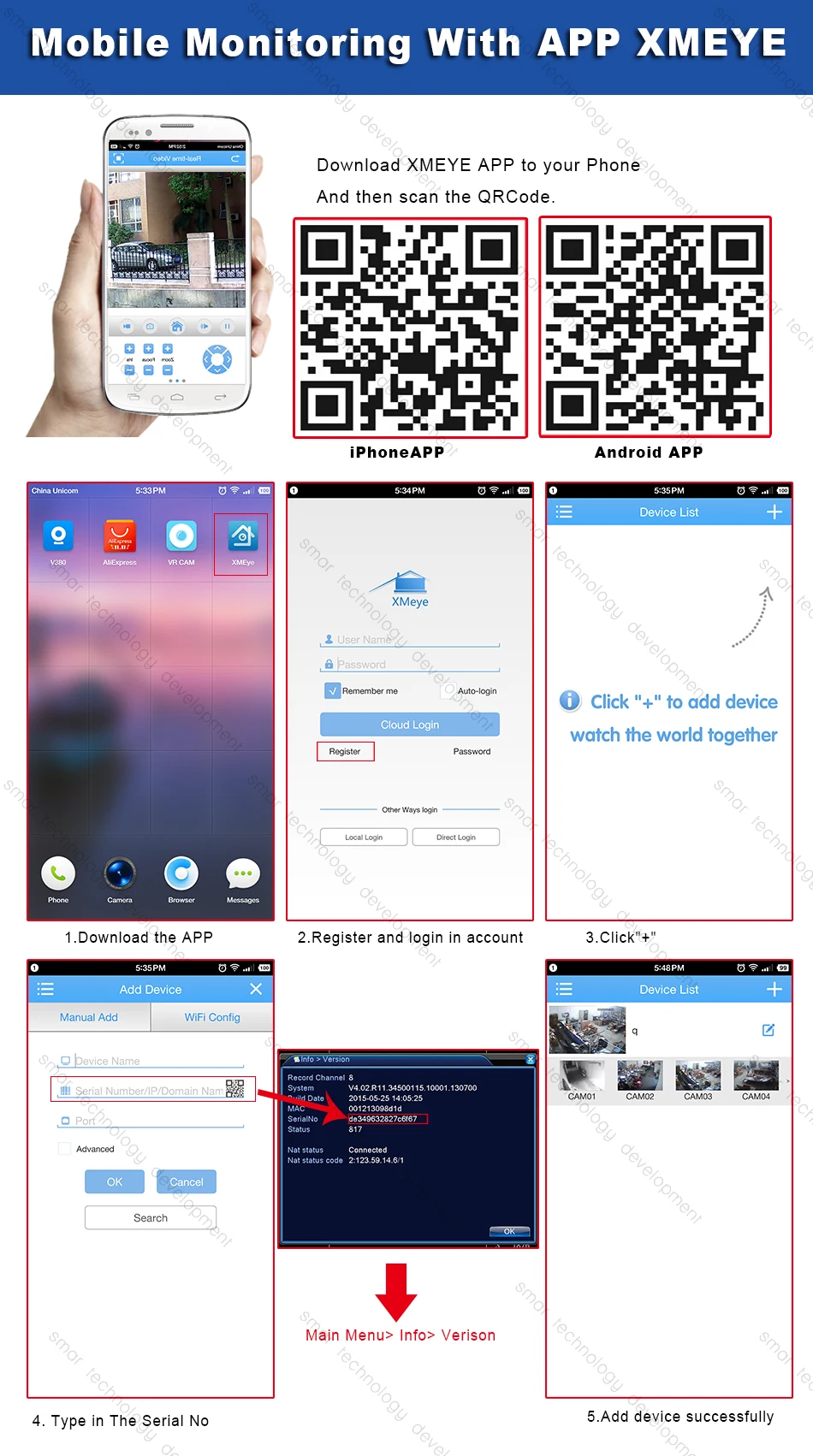 CCTV 4CH Hybrid DVR Video Surveillance System 720P 1080P AHD Camera Kit Day & Night AHD Dome Camera Kit VGA HDMI Output Plastic