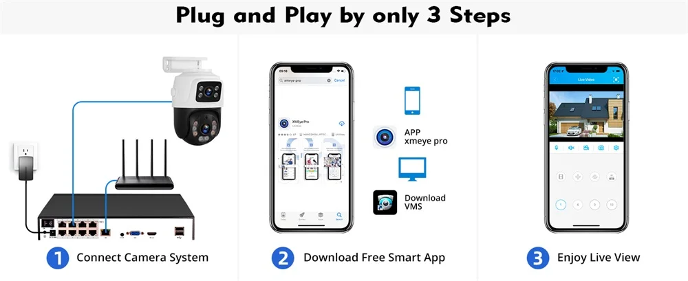 Fuers 8CH POE 6MP CCTV Security System Motion Detection H.265 Network Home Surveillance Audio Video Recorder XMEYE/iCSEE