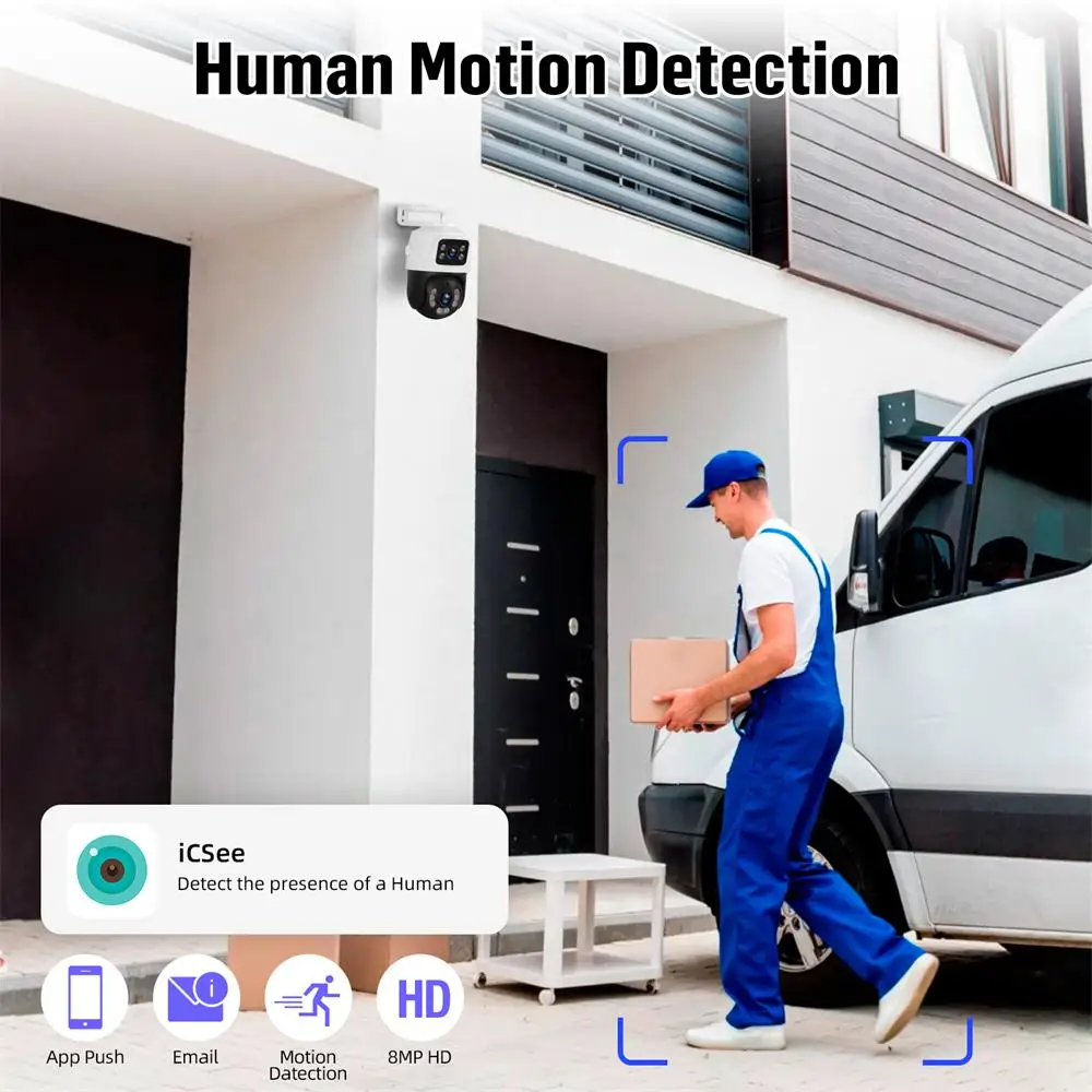Fuers 8CH POE 6MP CCTV Security System Motion Detection H.265 Network Home Surveillance Audio Video Recorder XMEYE/iCSEE