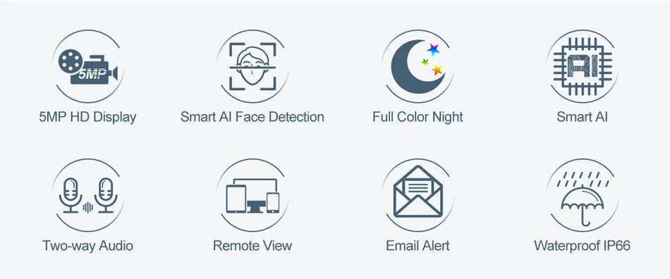 Techage 16CH 5MP POE NVR Kit Security Camera System Two Way Audio H.265 IP AI Camera Outdoor P2P CCTV Video Surveillance Set