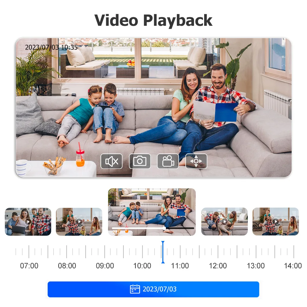 Techage 8CH 8MP PTZ PoE Camera System 4K 8X Zoom Dual Lens Human Detect Record NVR CCTV Video Surveillance Security Camera