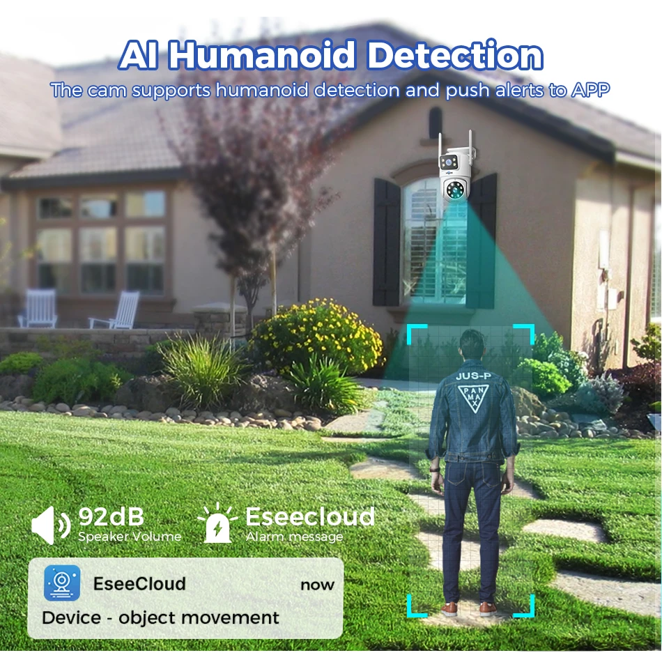 Hiseeu 6MP WiFi Dual Lens Camera Security System Kit 3K IP Cameras Security System 16CH NVR Wireless CCTV Surveillance System