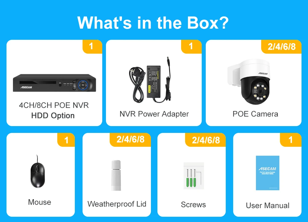 8MP 4K PTZ Security Camera System Kit Face Human Detection Audio Alarm Recording POE NVR CCTV Outdoor Home Video Surveillance