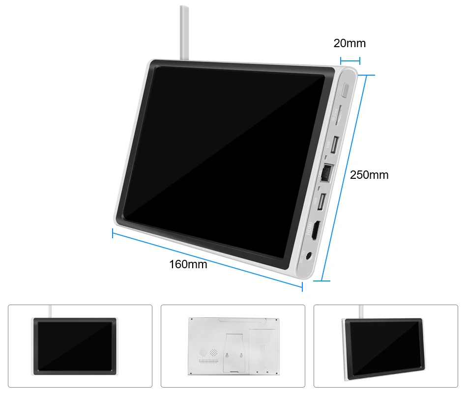 Smar 5MP/3MP Wifi Camera Kit Ai Face Detect Full Color Vision IP Camera Set 8CH NVR 10.1 LCD Wireless CCTV Surveillance System