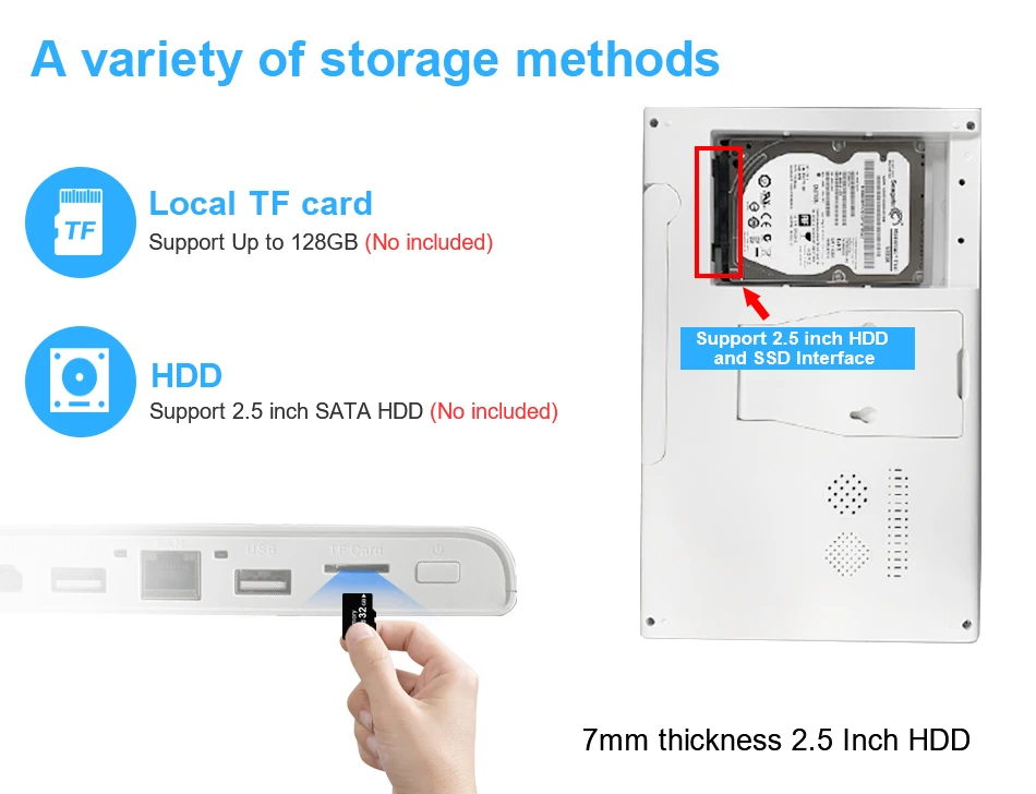 Smar 5MP/3MP Wifi Camera Kit Ai Face Detect Full Color Vision IP Camera Set 8CH NVR 10.1 LCD Wireless CCTV Surveillance System