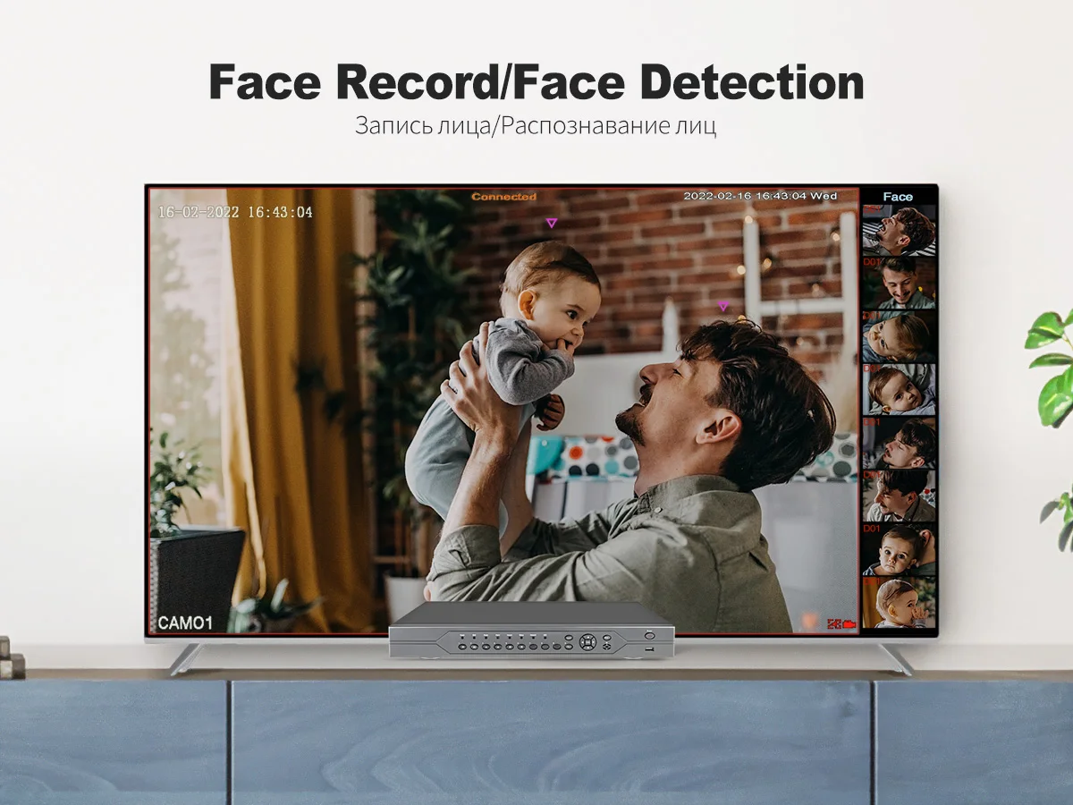 Techage 16CH 4K 8MP POE Camera Security System Dome Two-Way Audio Full Color Night Vision CCTV Video Surveillance Camera Kit