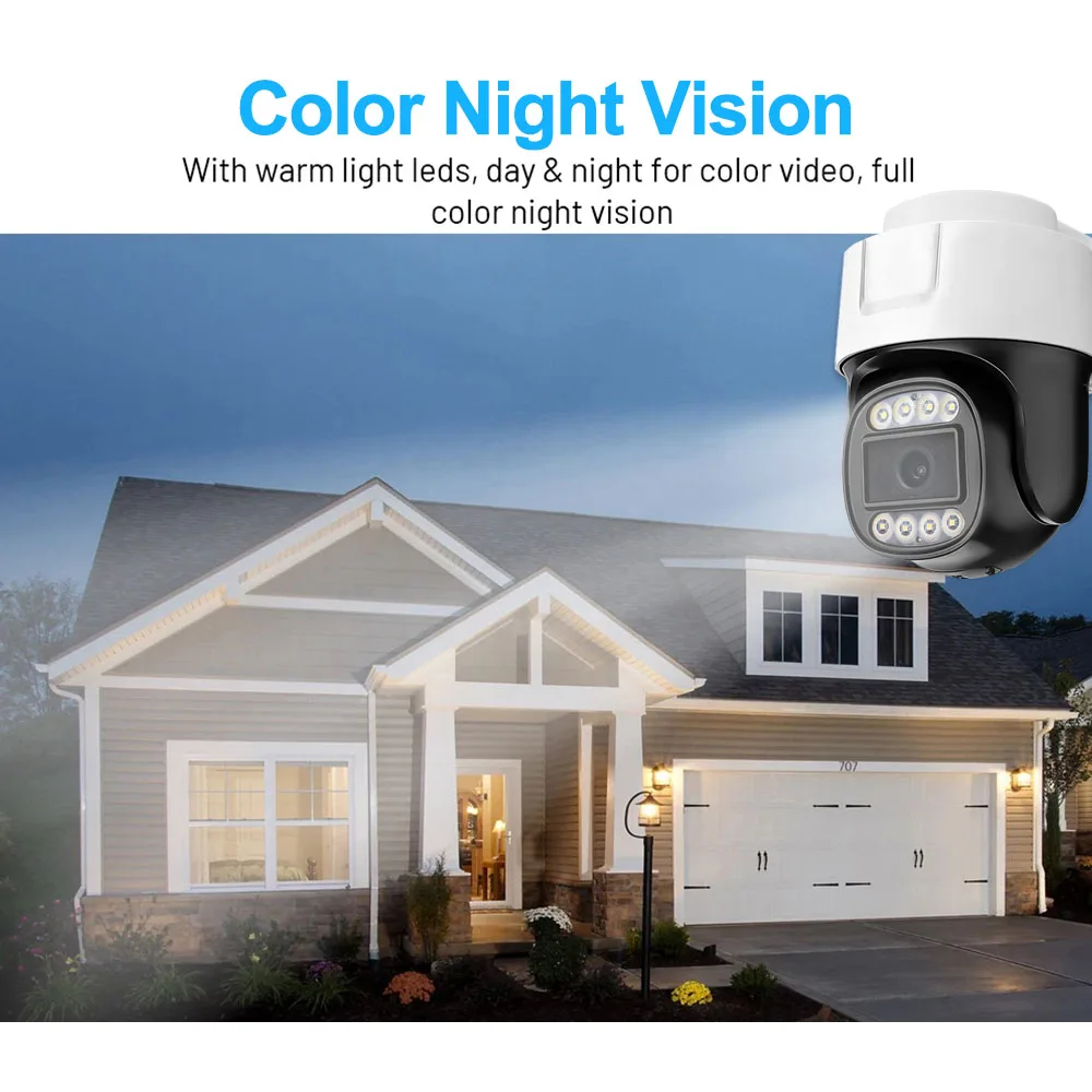 2PCS 2MP CCTV Analog Camera Full Color Night Vision UTC Coaxial BNC Audio Coax PTZ Control TVI CVI 4 in 1 AHD Security Cameras