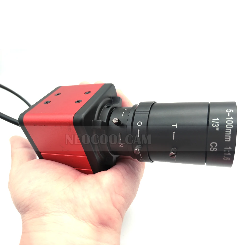 Industrial 6-60mm 5-100mm Varifocal Manual Zoom Lens 1200TVL Color Analog CCTV Security Box Camera Indoor Video Surveillance