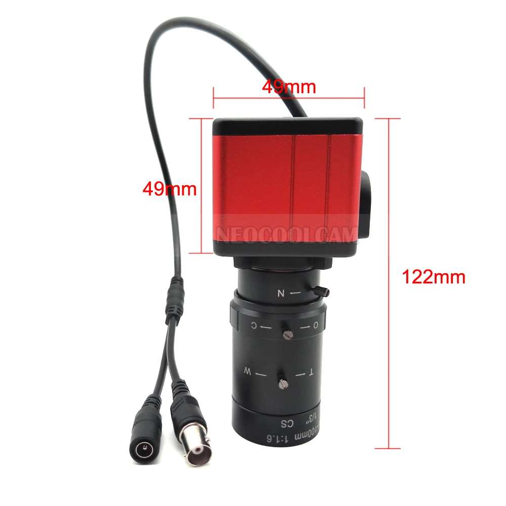 Industrial 6-60mm 5-100mm Varifocal Manual Zoom Lens 1200TVL Color Analog CCTV Security Box Camera Indoor Video Surveillance