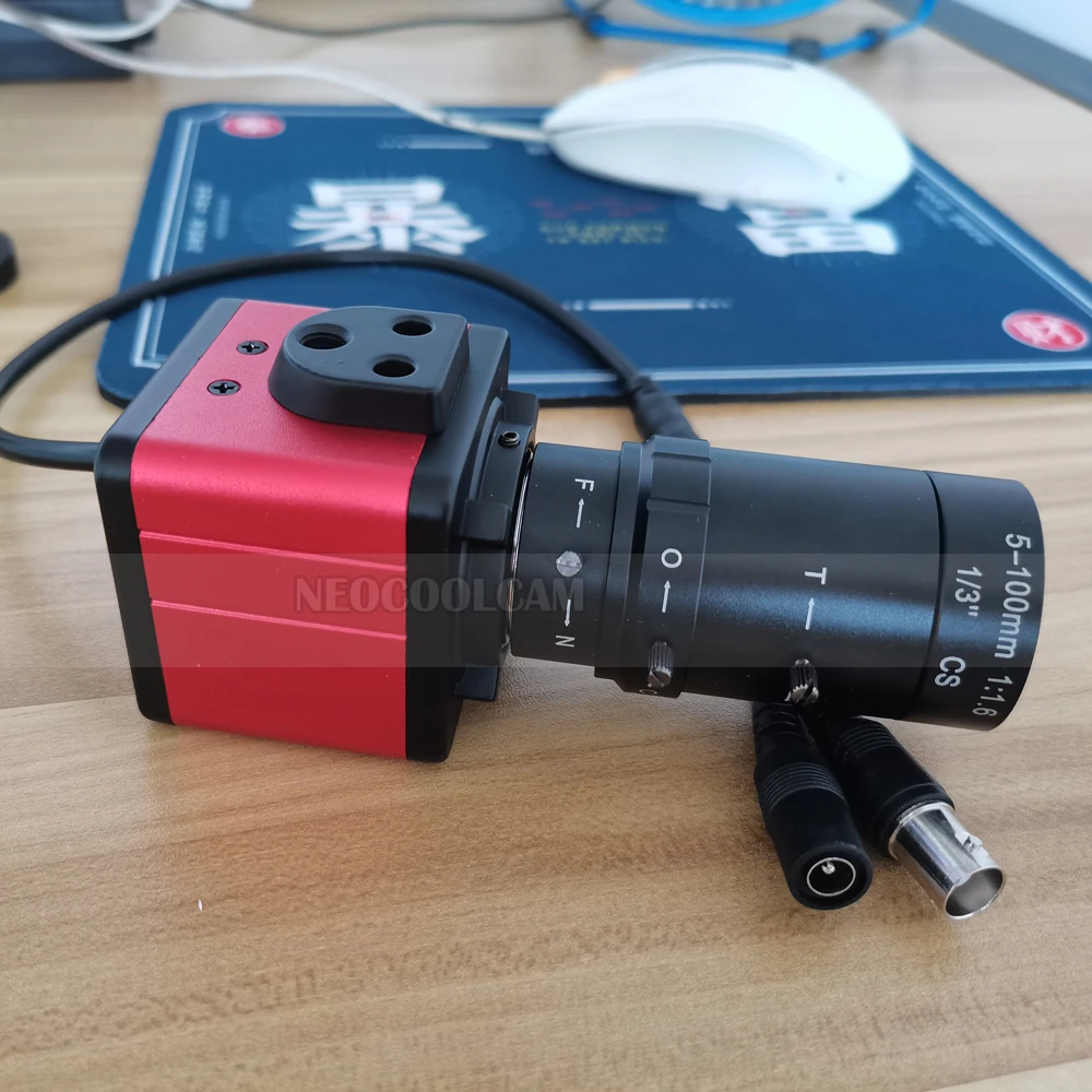 Industrial 6-60mm 5-100mm Varifocal Manual Zoom Lens 1200TVL Color Analog CCTV Security Box Camera Indoor Video Surveillance