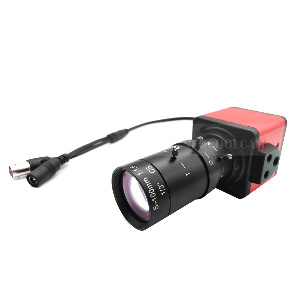 Industrial 6-60mm 5-100mm Varifocal Manual Zoom Lens 1200TVL Color Analog CCTV Security Box Camera Indoor Video Surveillance