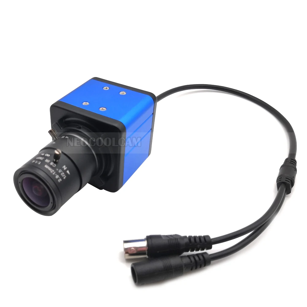 2.8-12mm 5-50mm Varifocal Manual Zoom 1200TVL CMOS Color Analog Camera Metal Body Mini Box Camera Indoor Video Surveillance