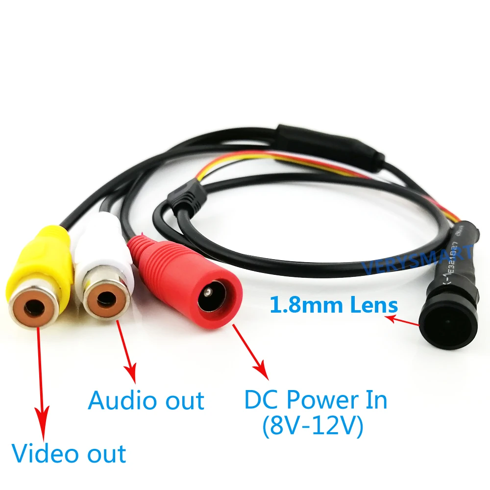 Micro Mini Analog CCTV Camera 140 Degree Wide Angle HD 1.8mm Lens 1000TVL Small Miniature Color Camera Micro Mini Analog CCTV Camera 140 Degree Wide Angle HD 1.8mm Lens 1000TVL Small Miniature Color Camera