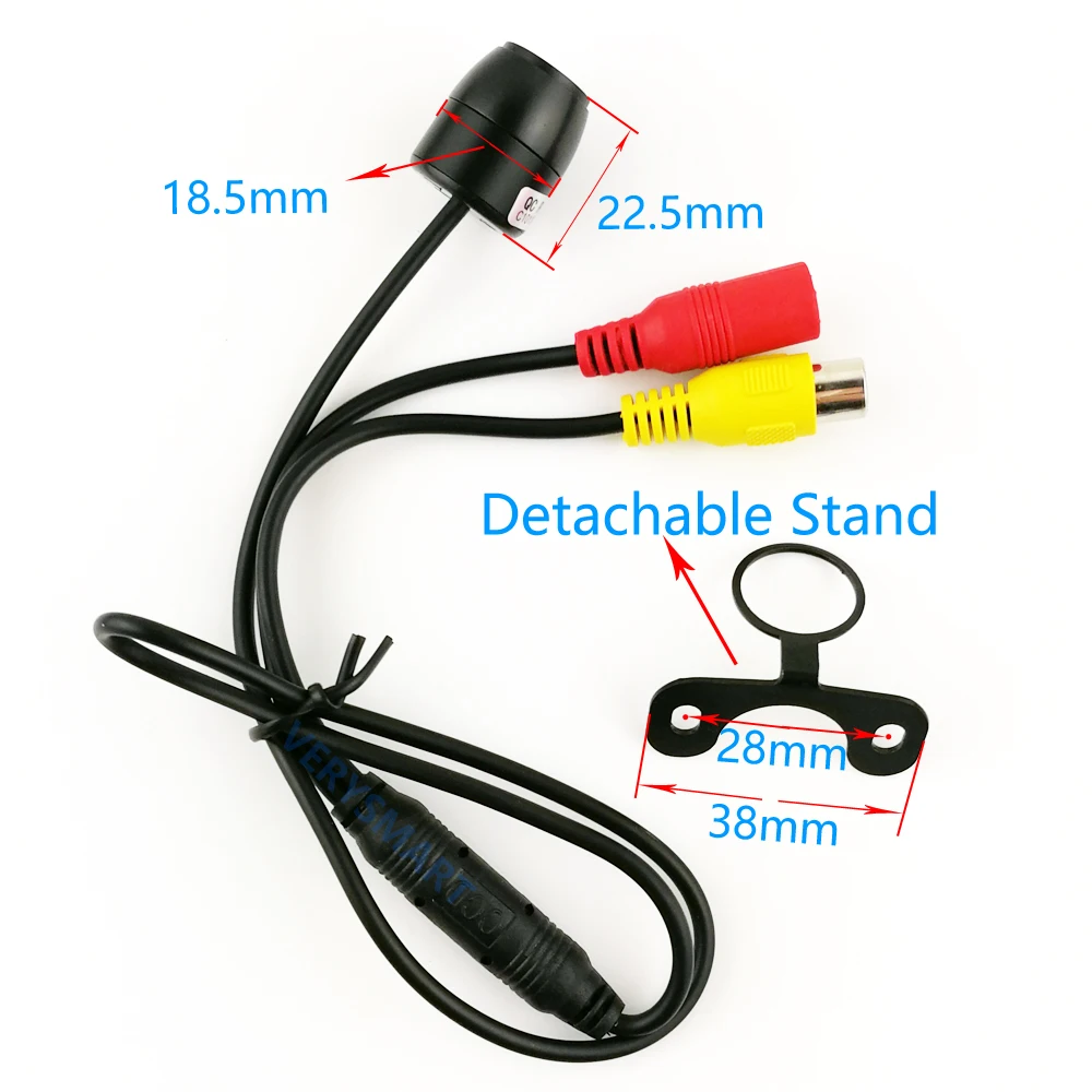 140 Degree Wide Angle CCTV Analog Camera 12V Mini Front/Rear View Security Camera Mirror Image Waterproof Car Security Cameras