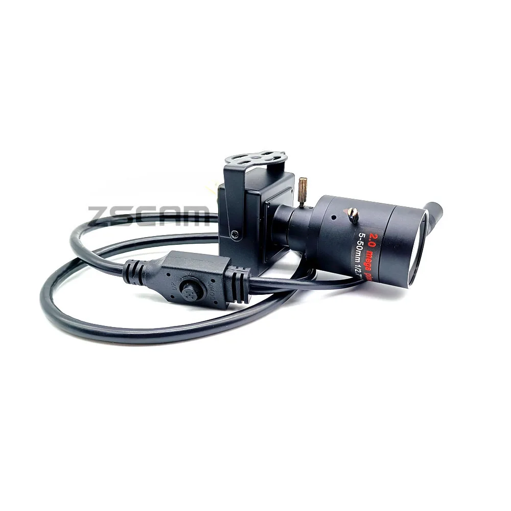 M12 5-50mm Manual Focus Lens 1080P AHD/CVBS Mini Overtaking Camera Analog CCTV 35mm Security Car Mounted OSD Camera