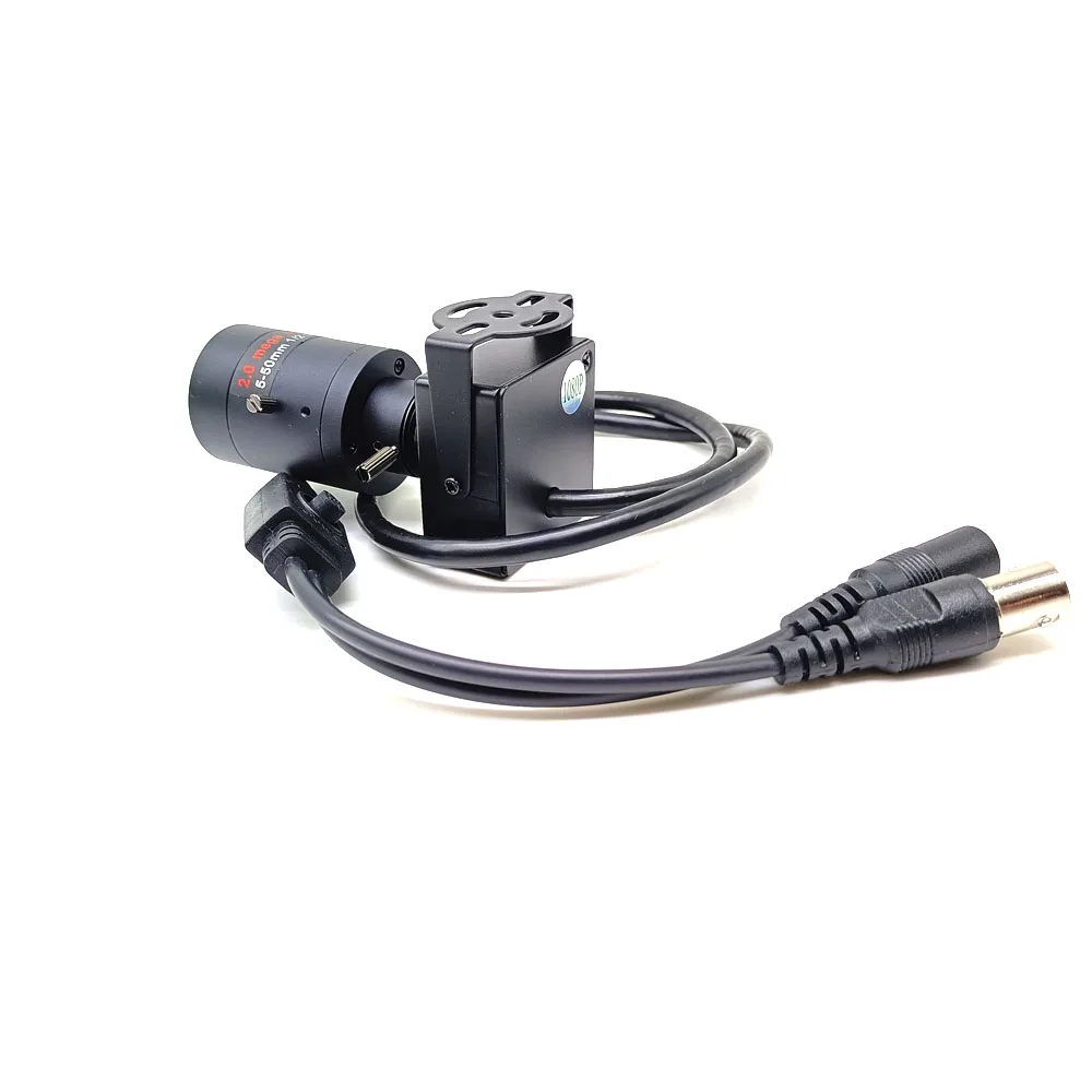M12 5-50mm Manual Focus Lens 1080P AHD/CVBS Mini Overtaking Camera Analog CCTV 35mm Security Car Mounted OSD Camera