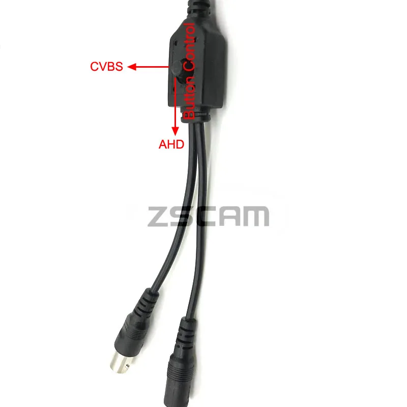 M12 5-50mm Manual Focus Lens 1080P AHD/CVBS Mini Overtaking Camera Analog CCTV 35mm Security Car Mounted OSD Camera