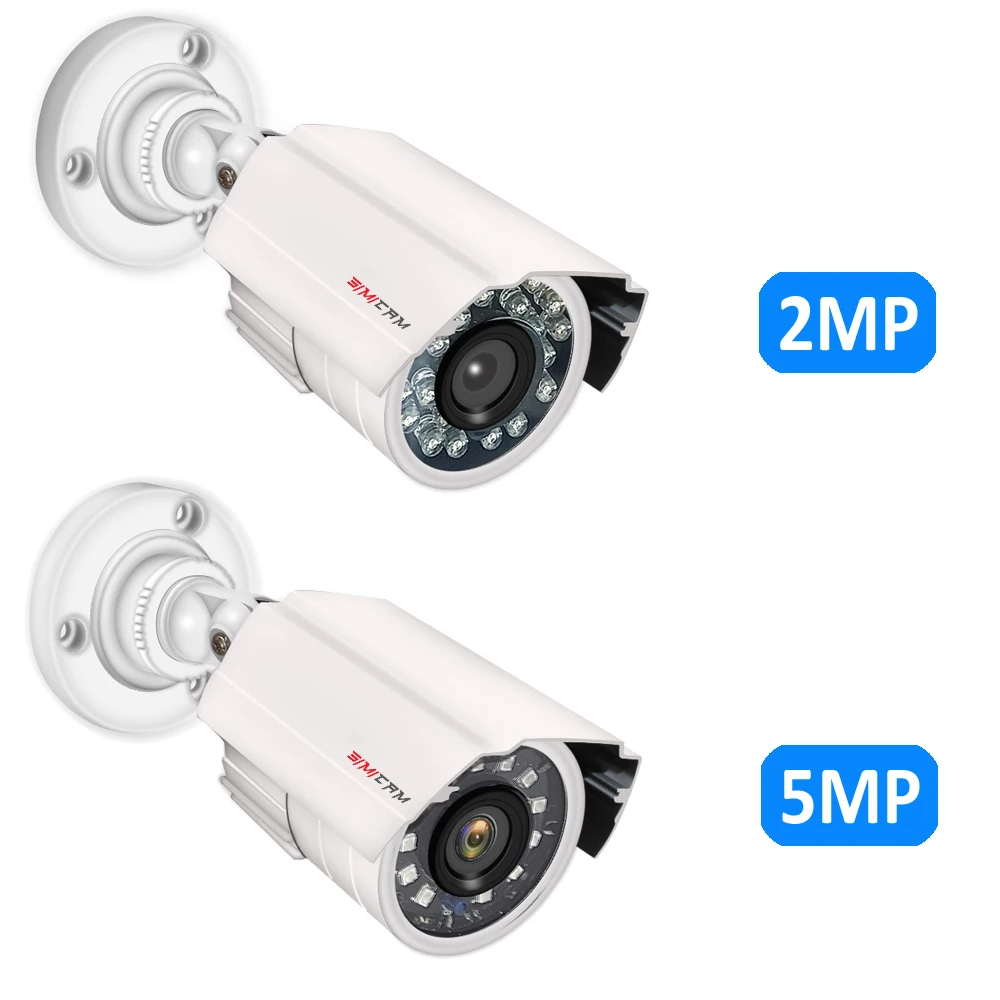 5MP 2MP Analog AHD Video Surveillance Camera NTSC/PAL Bullet Metal Waterproof CCTV DVR Camera Night Vision Security Surveillance