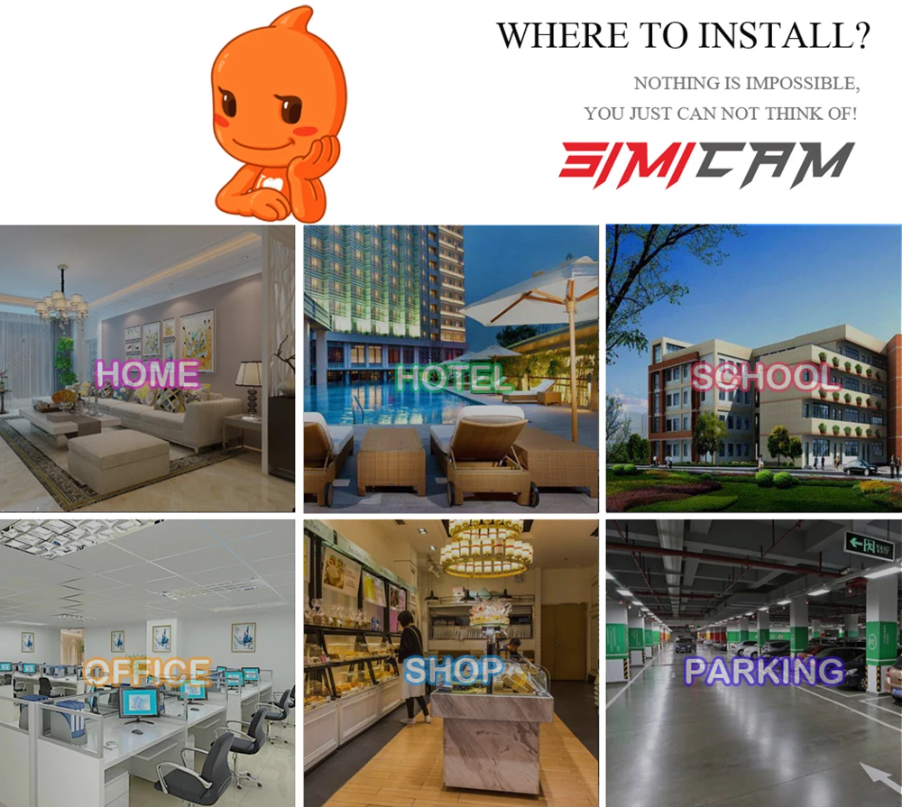 Analog AHD Video surveillance Camera 1080P 2.0MP 3000TVL NTSC/PAL Waterproof CCTV DVR Camera Night Vision Security Cam SIMICAM