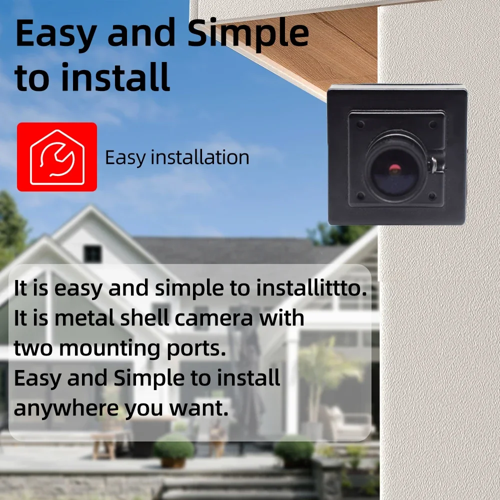 2MP 1080P HD Mini TVI Analog Camera Low-Light Night Vision & Coaxial Audio Support TVI video  AHD/CVI/CVBS