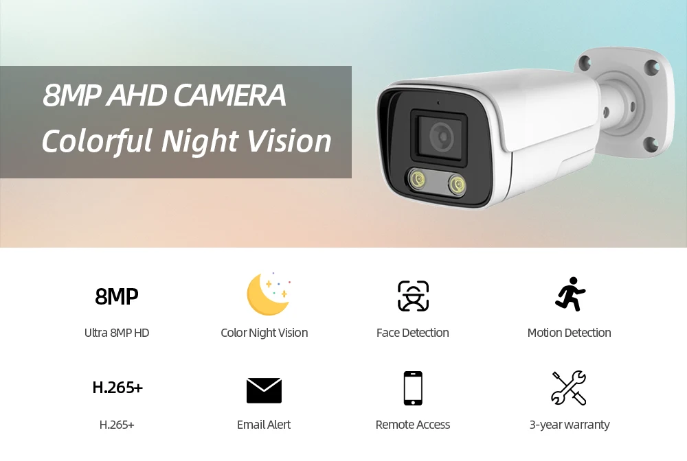 Ultra HD 4K 5MP AHD IP66 Camera Analog High Definition Surveillance Color Camera AHD CCTV Camera Security Outdoor Bullet Cameras