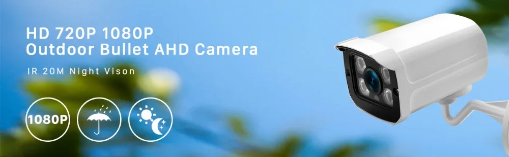 ANBIUX AHD Analog High Definition Surveillance Camera 2500TVL AHDM 2MP 1080P AHD CCTV Camera Security Indoor/Outdoor Waterproof