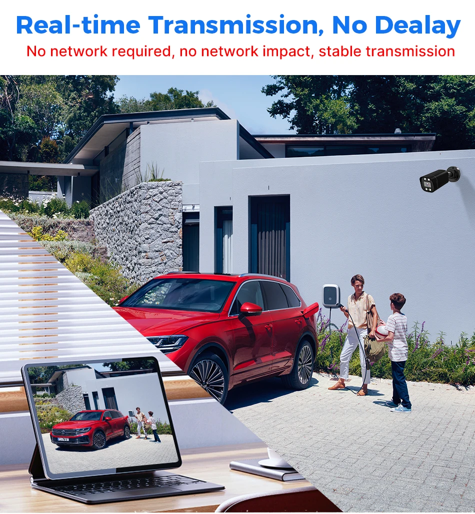 Hiseeu 5MP AHD Camera H.265 Full Color Outdoor Night Vision Video Motion Detection CCTV Security Surveillance Analog Cameras