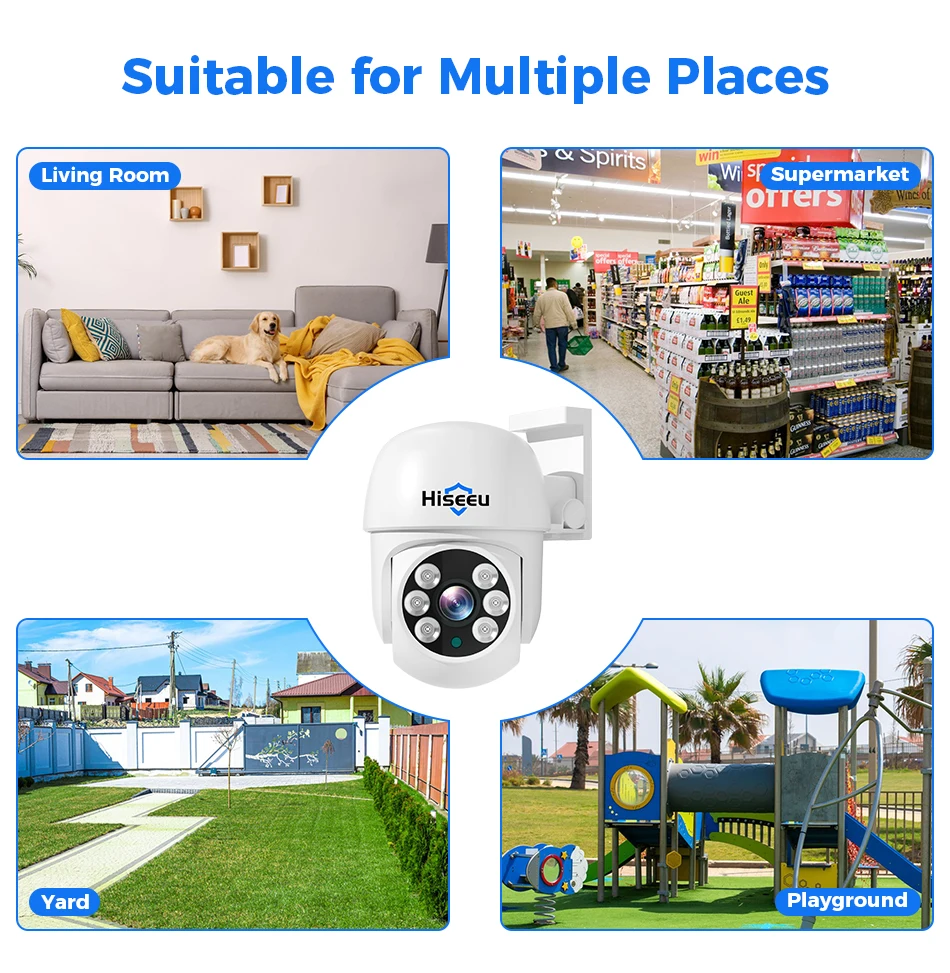 Hiseeu 5MP AHD Camera PTZ Dome Face Detection Waterproof Home Security Video Surveillance CCTV HD Analog Cameras XMEye Pro