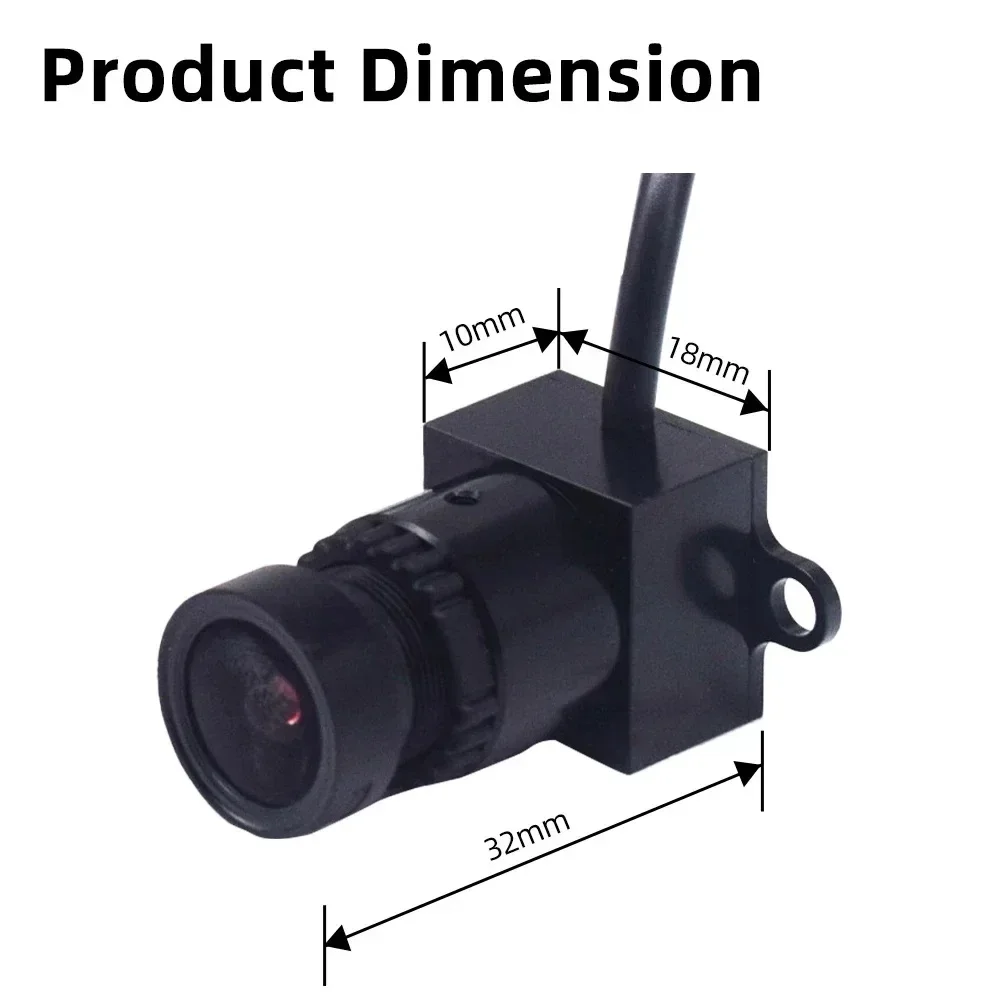 1/2 Pcs Mini AHD POE Hidden Camera AHD Anti-interference Night Vision HD Starlight Night Vision Analogue Coaxial Low Light Cam