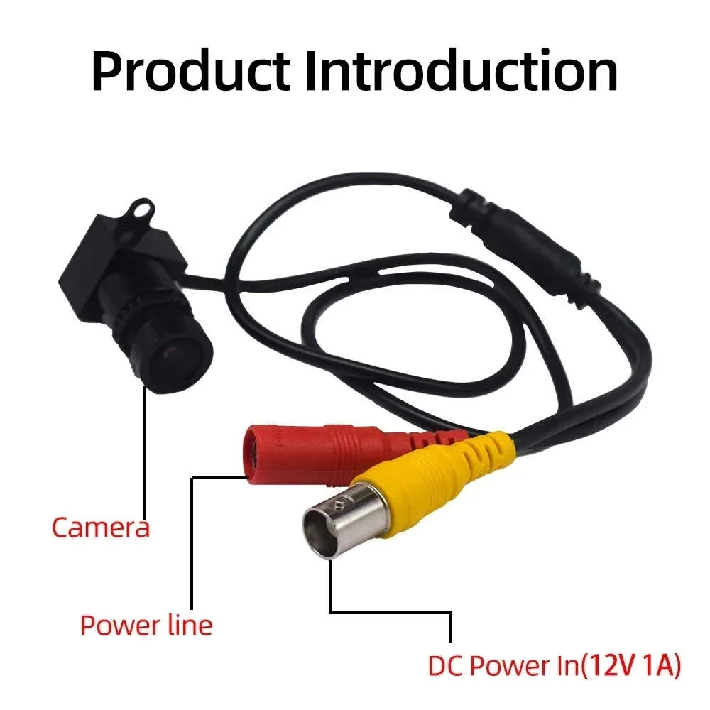 1/2 Pcs Mini AHD POE Hidden Camera AHD Anti-interference Night Vision HD Starlight Night Vision Analogue Coaxial Low Light Cam