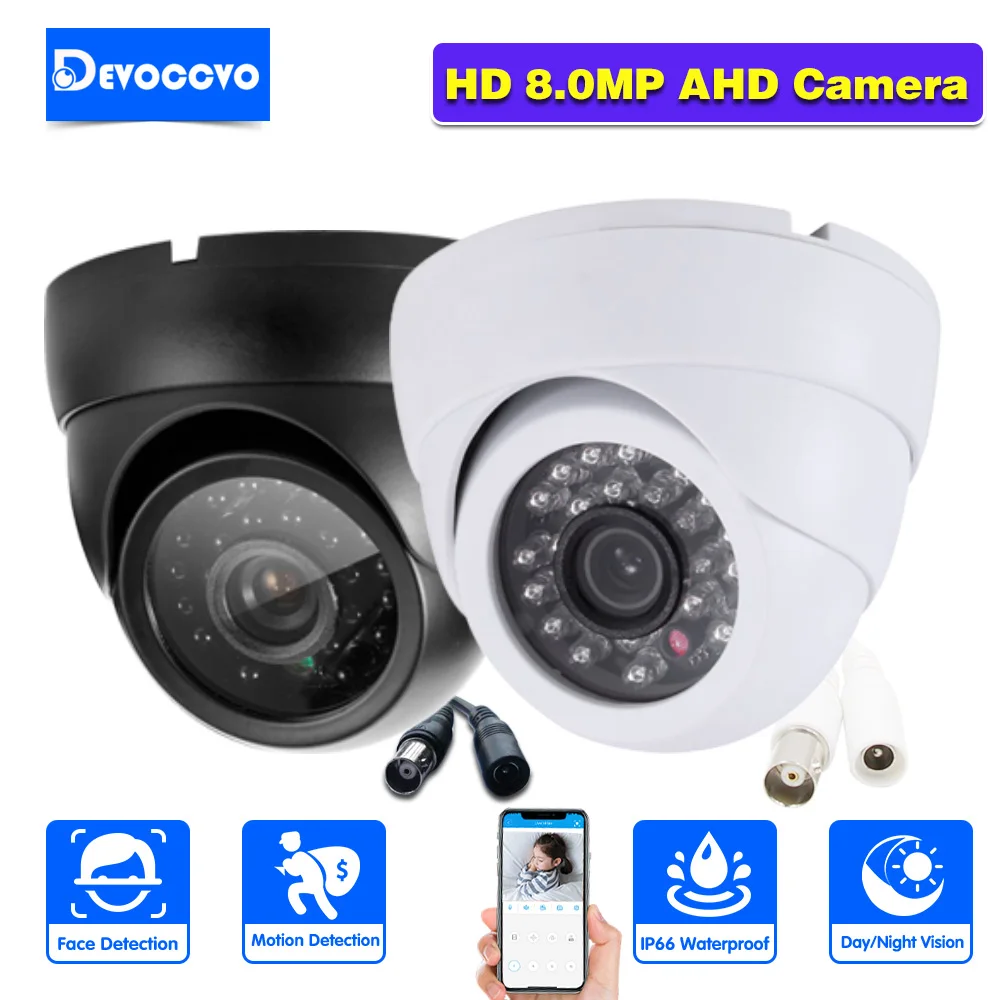 4K CCTV Analog Camera Outdoor Waterproof Face Detection XMEYE BNC AHD Dome Surveillance Camera For CCTV DVR Security System 5MP