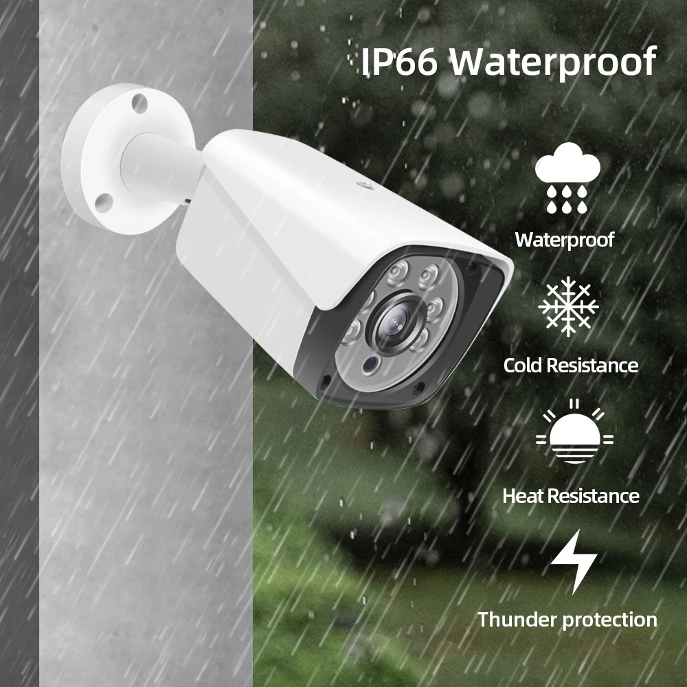 8MP Wired CCTV BNC Analog Camera Outdoor Street Waterproof 4K AHD Bullet Security Video Surveillance DVR Camera XMEYE H.265 5MP