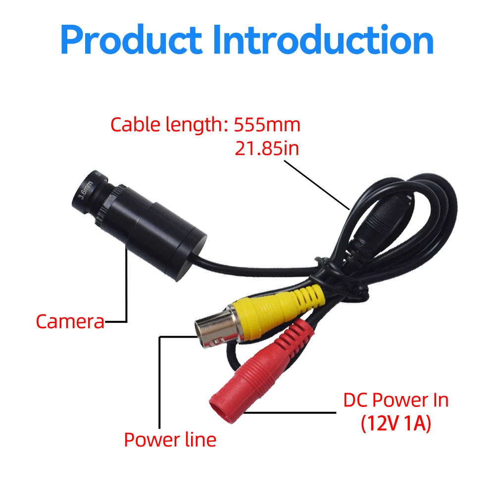PEGATAH 2MP AHD Mini Analog Surveillance Camera | Infrared Night Vision, Weatherproof & Anti-Interference for Coaxial Systems