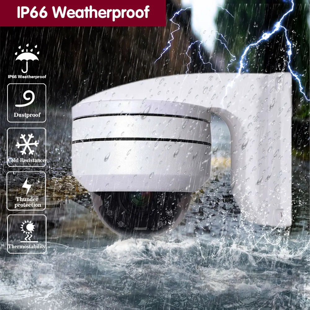 10X Zoom PTZ Camera AHD 5MP Outdoor CCTV Analog Security Camera BNC H.265 Night Vision High Speed Dome Video Surveillance Cam