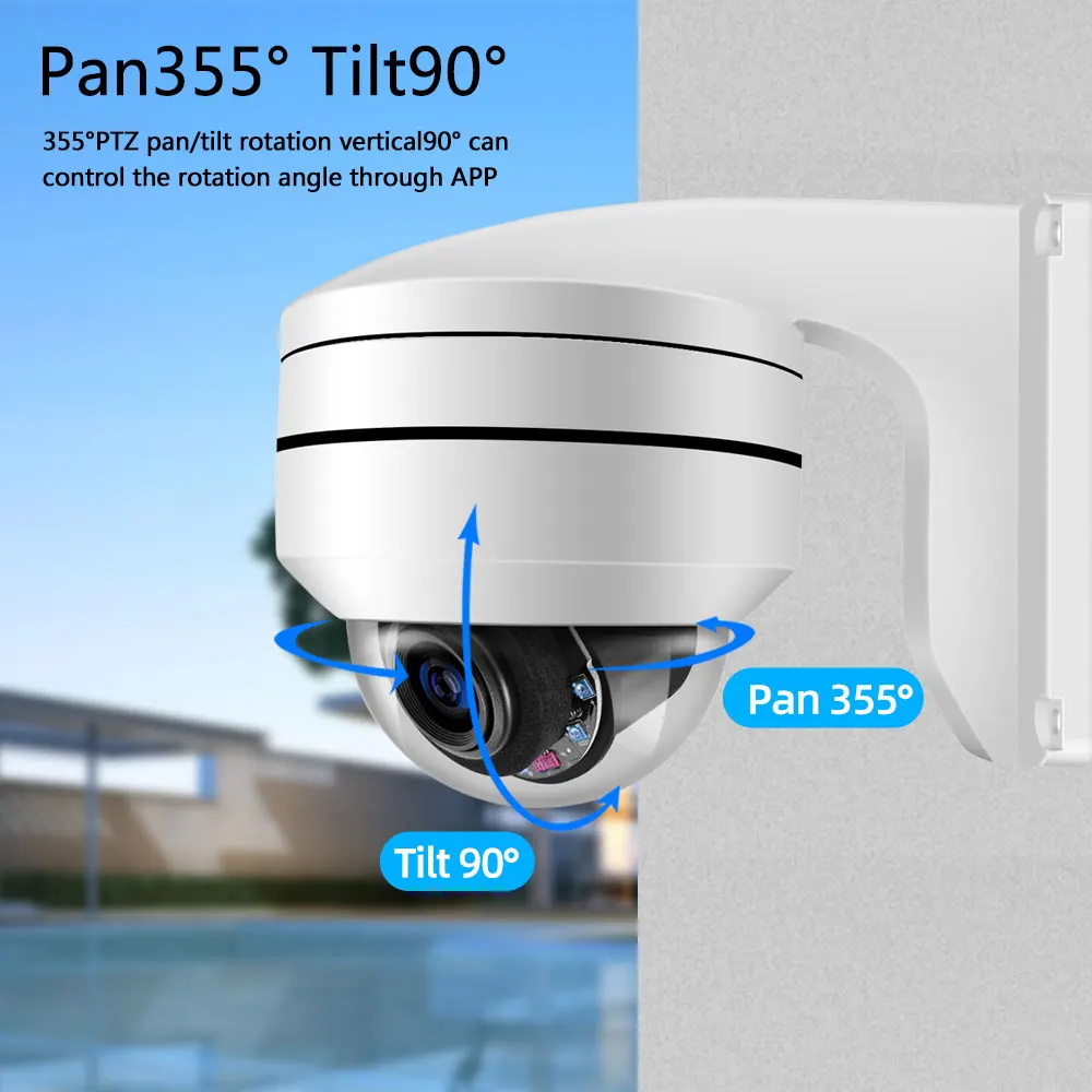 Wired CCTV 12X PTZ Zoom Face Analog Camera 5MP Outdoor Night Vision Video Surveillance Security Camera BNC For 4K AHD DVR System