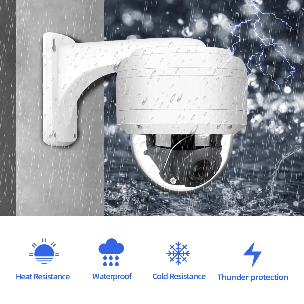 XMEYE 5MP CCTV AHD PTZ Dome Security Camera 10X Zoom Outdoor Waterproof Face Detection Analog Surveillance Camera Night Vision