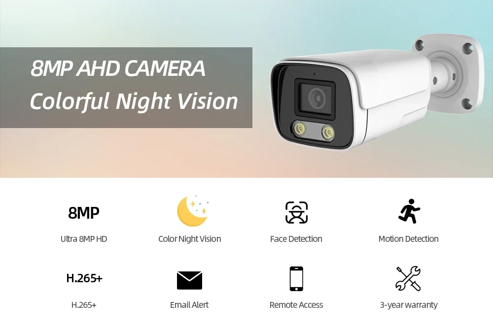 Ultra HD 4K 5MP AHD IP66 Camera Analog High Definition Surveillance Color Camera AHD CCTV Camera Security Outdoor Bullet Cameras