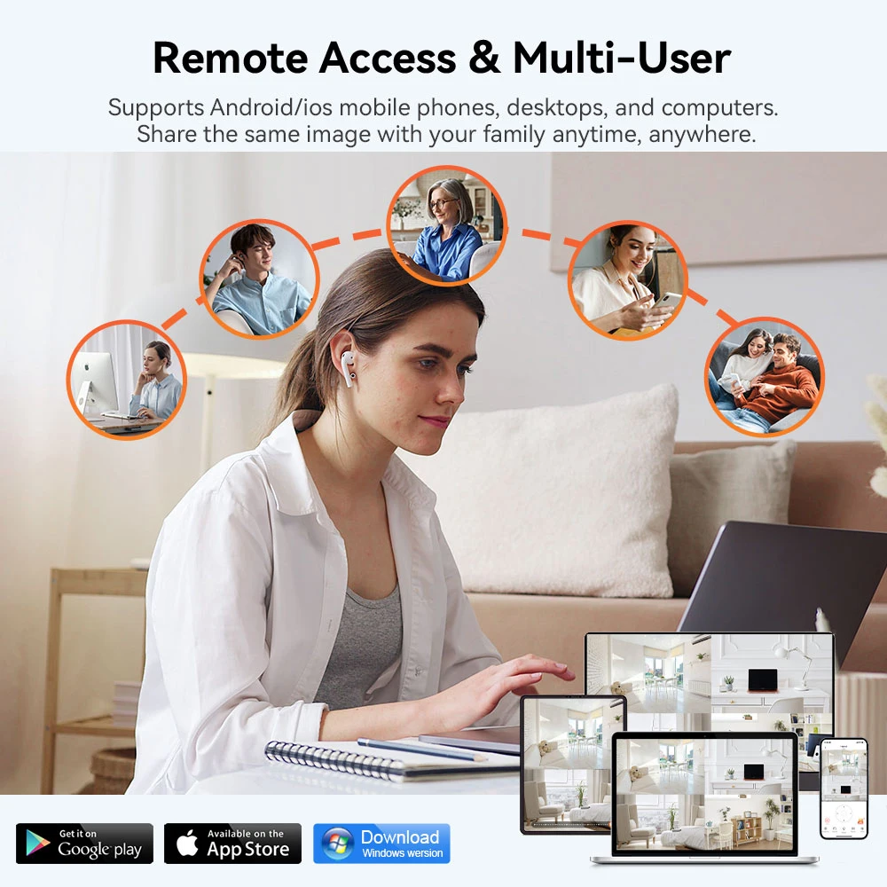 V380 Pro WiFi IP Camera Outdoor 12MP 6K Triple Lenses Triple Screens Security Video Monitor Night Vision Waterproof CCTV Cameras