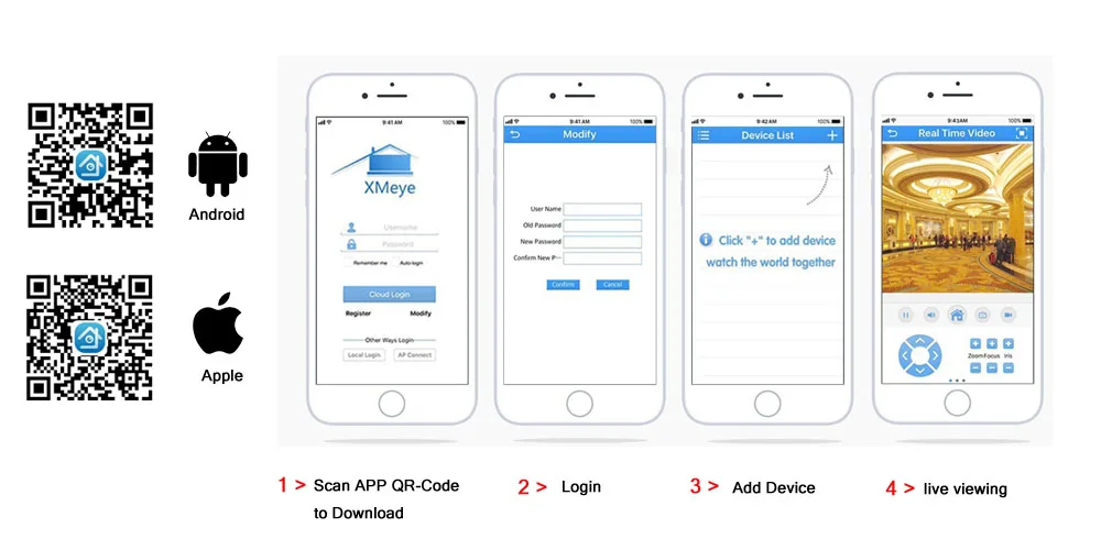 Wire CCTV Analog Dome Camera 4K Indoor Home Full Color Night Vision 5MP AHD Security Surveillance Camera BNC DVR Cam XMEYE H.265