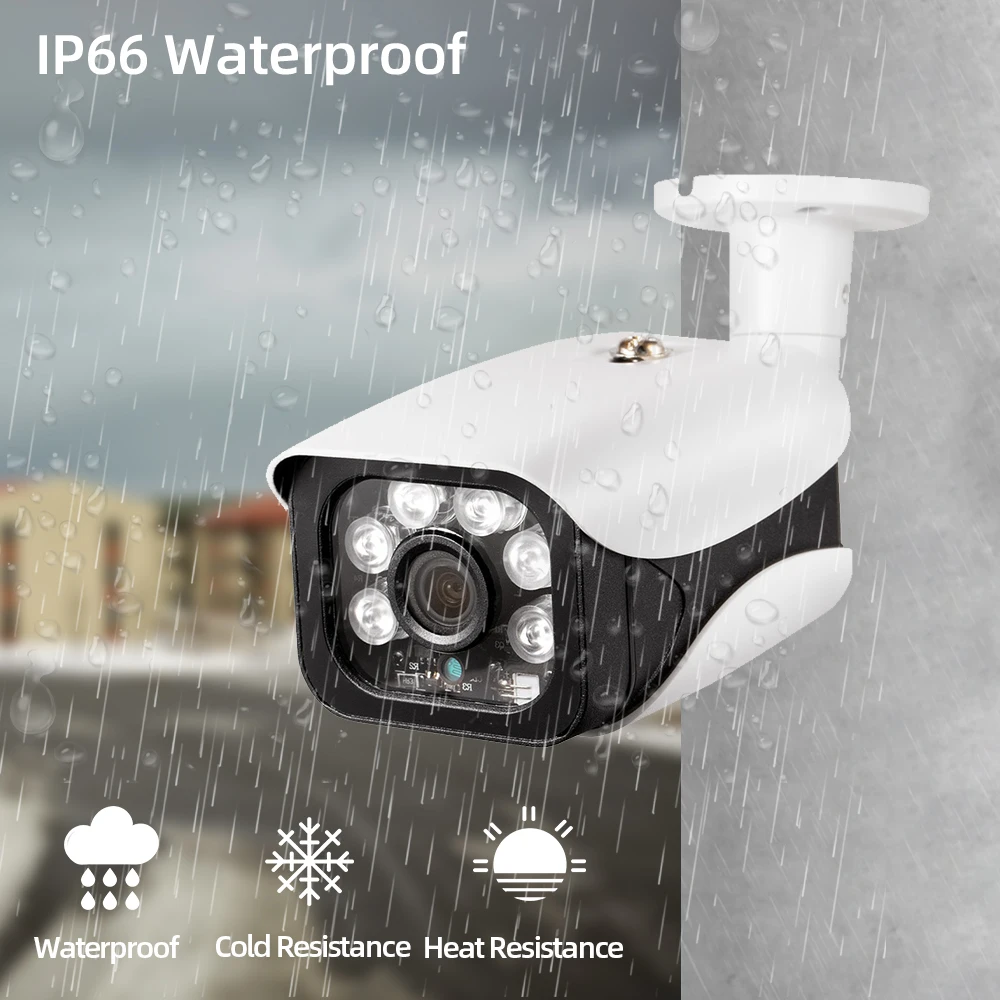 XMEYE Face Detection 4K CCTV Analog Security Camera BNC Outdoor Waterproof H.265 8MP 5MP AHD Bullet Surveillance Camera  for DVR