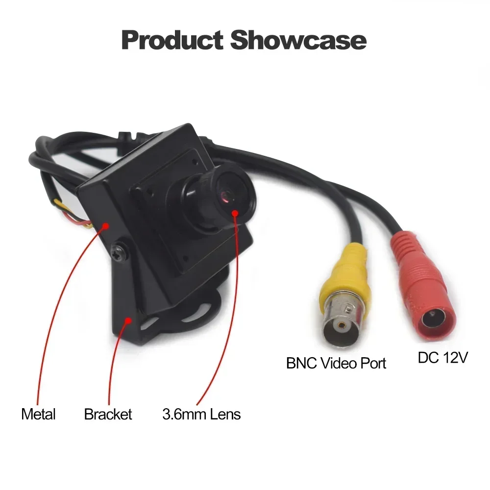 Securexpert 2MP HD Mini Black Light Night Vsion Camera Miniaturer AHD Camera Analog Security Surveillance Micro Video Monitor