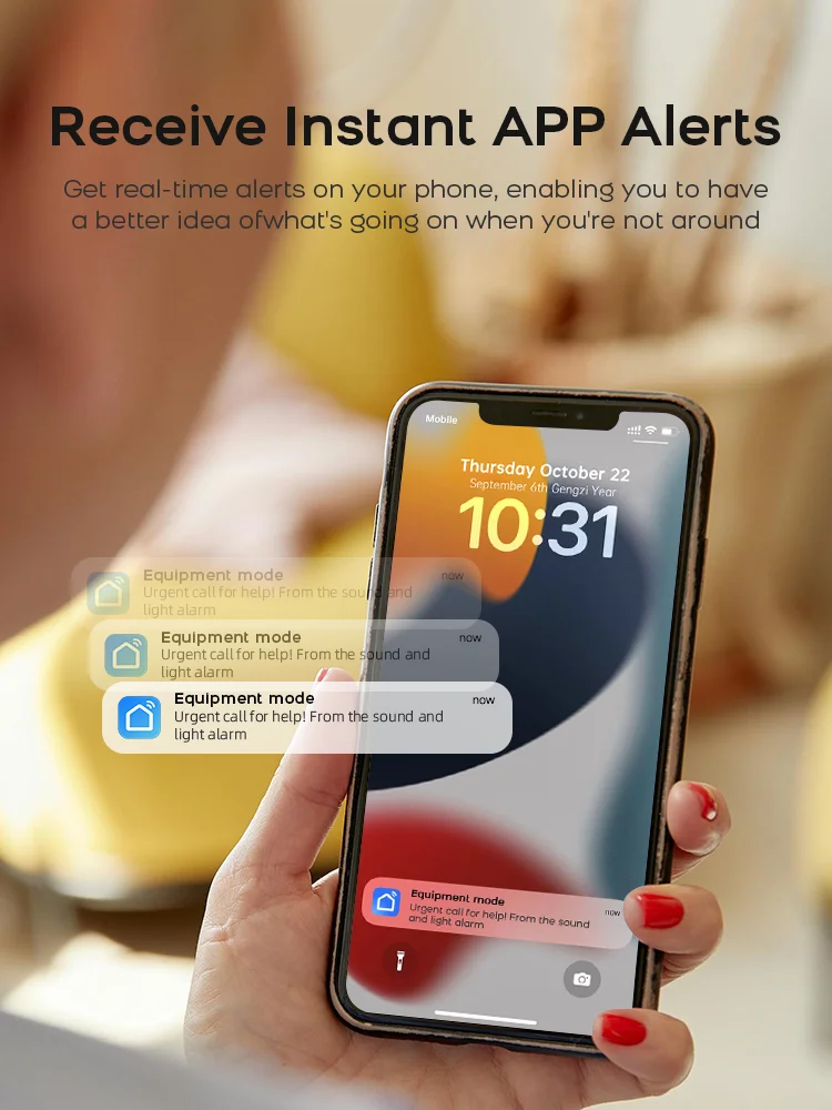 TUYA WIFI Wireless DIY Smart Home Security System Door Alarm System Door Window Sensor Work with Alexa