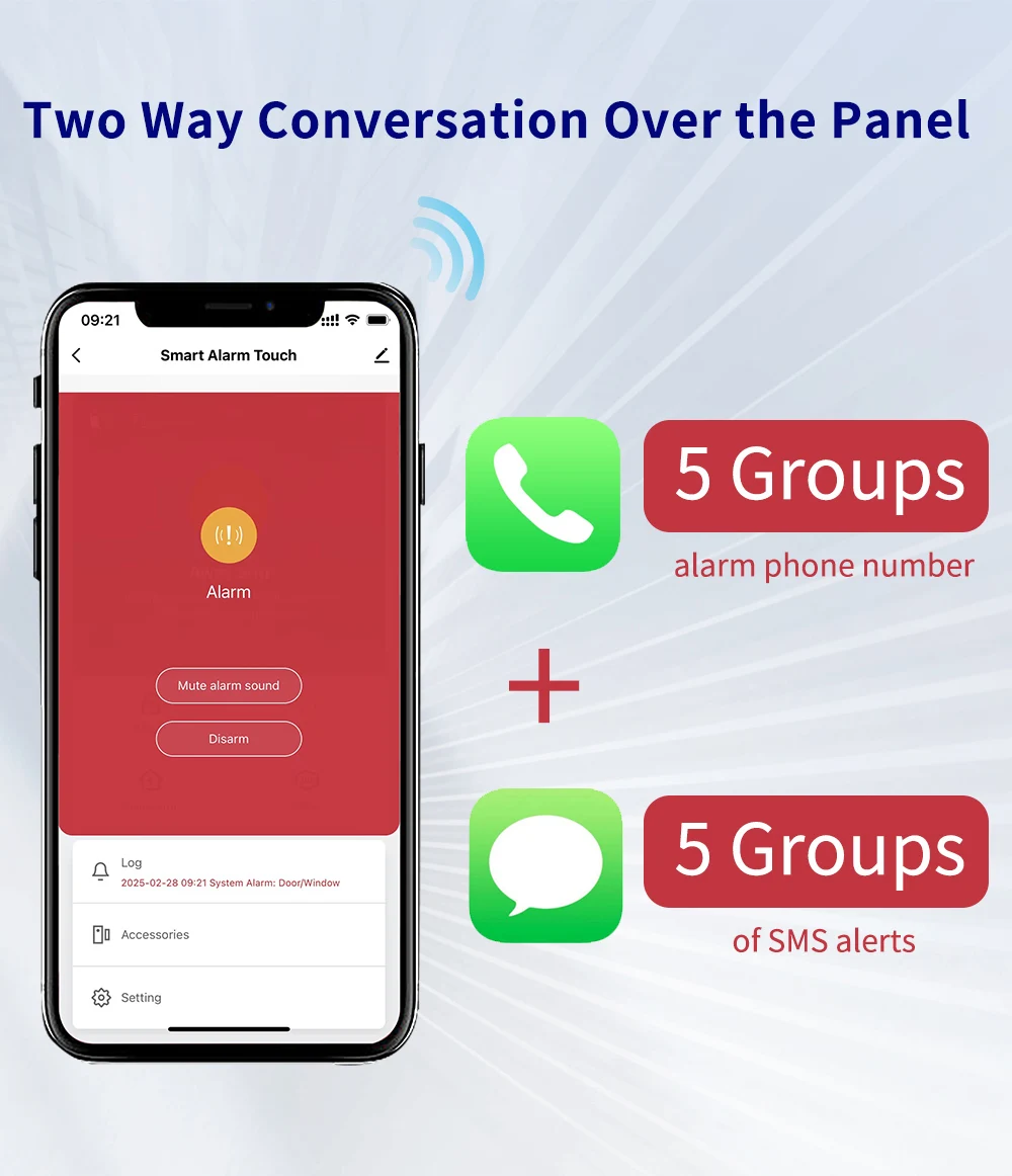 KERUI 4G+WiFi Burglary Protection Alarm System with 7 inch IPS Touch Screen Tuya Smart Home Alarm for House Apartment Security