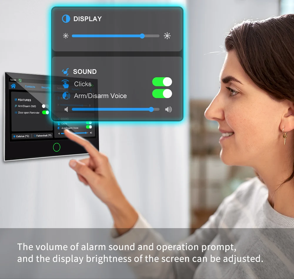 KERUI 4G+WiFi Burglary Protection Alarm System with 7 inch IPS Touch Screen Tuya Smart Home Alarm for House Apartment Security