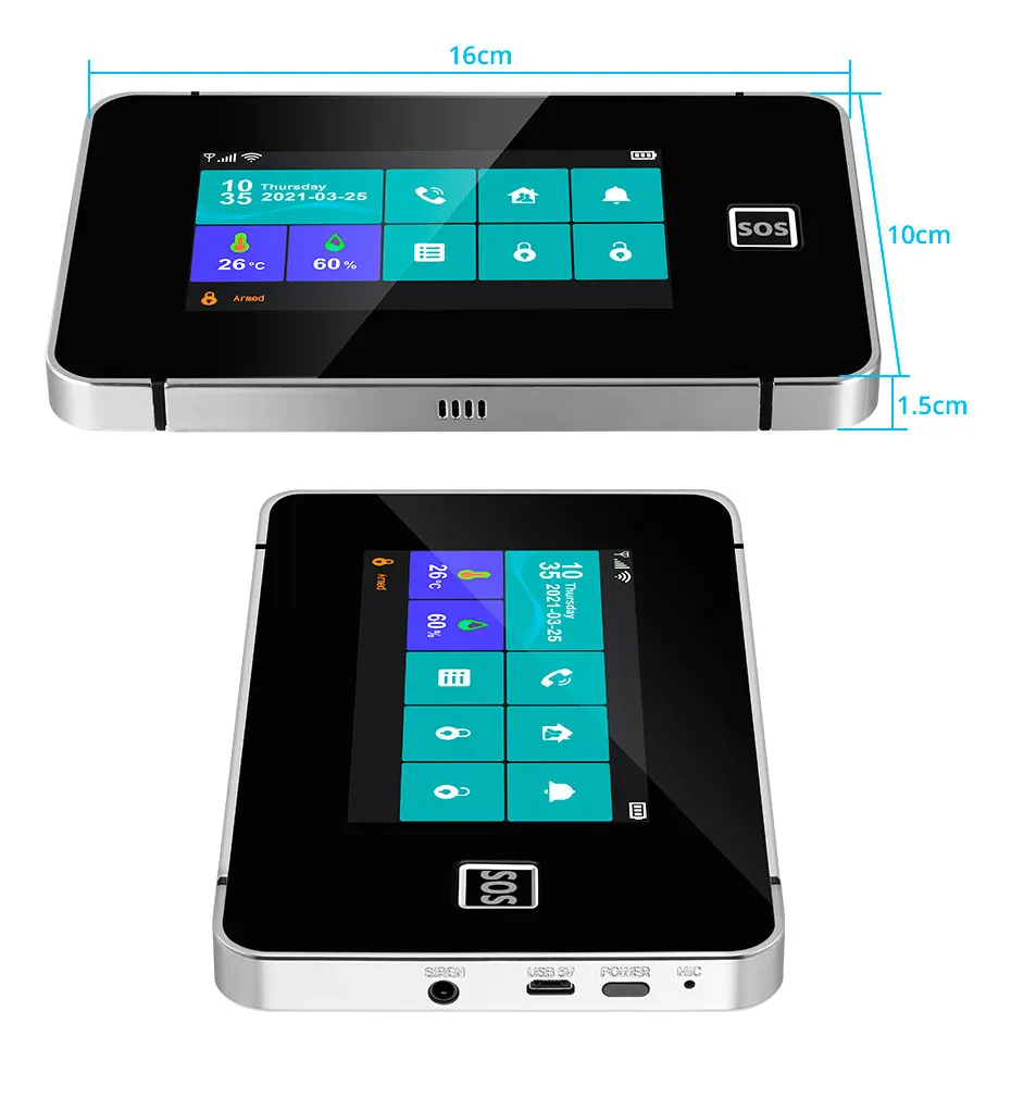 KERUI Home Alarm System WiFi+4G GSM Burglar Alarm System with Phone App Alarm 120dB Alarm Siren Compatible for Home Office G64B