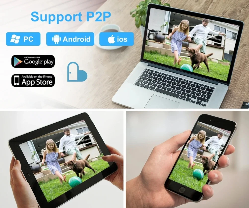 4K 8MP Wifi Surveillance Camera Wireless Security PTZ IP Camera Color Night Vision Motion Detection Auto Track Security Monitor