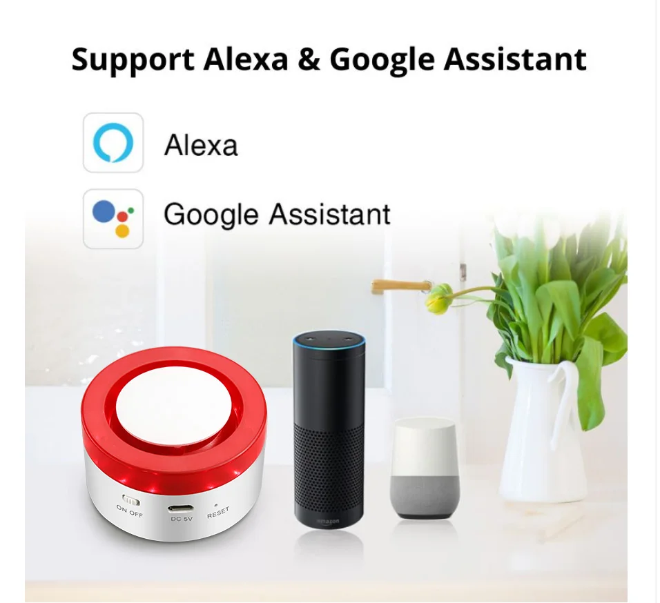 Tuya Smart WIFI Wireless Security Alarm System Alarm Kit Home Burglar Motion Door Sensor Compatible Google Home Alexa