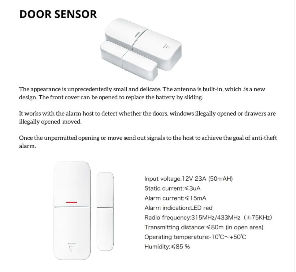 Tuya Smart WIFI Wireless Security Alarm System Alarm Kit Home Burglar Motion Door Sensor Compatible Google Home Alexa