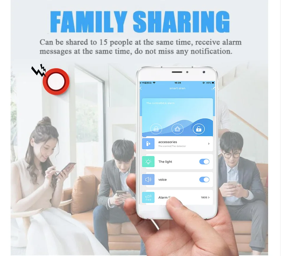 Tuya Smart WIFI Wireless Security Alarm System Alarm Kit Home Burglar Motion Door Sensor Compatible Google Home Alexa